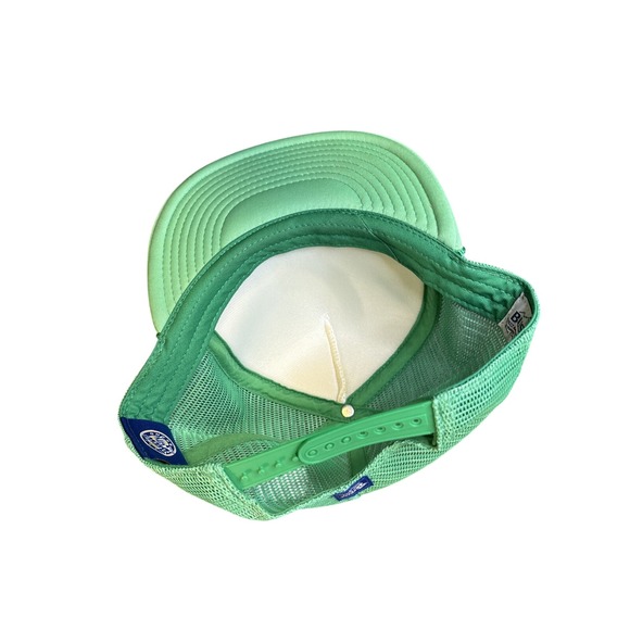 For The Farmers Busch Beer-Green/White Snapback Trucker Hat/Cap Authentic - Picture 3 of 4